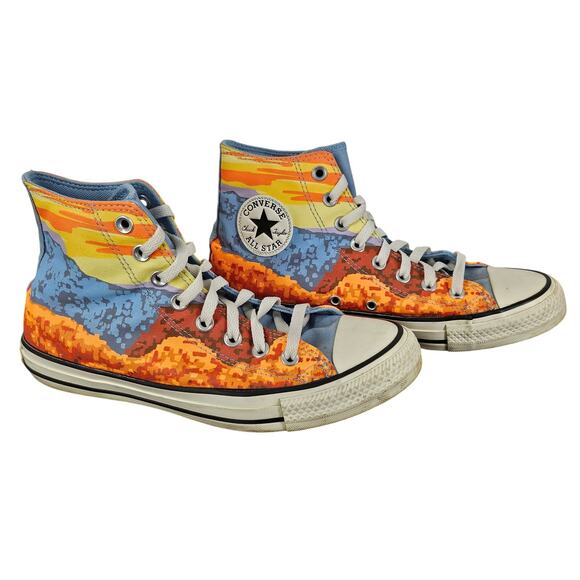 CONVERSE CHUCK TAYLOR ALL STAR HI NATIONAL PARKS PACK MAGMA ORANGE MEN'S SIZE 7 - Picture 1 of 12